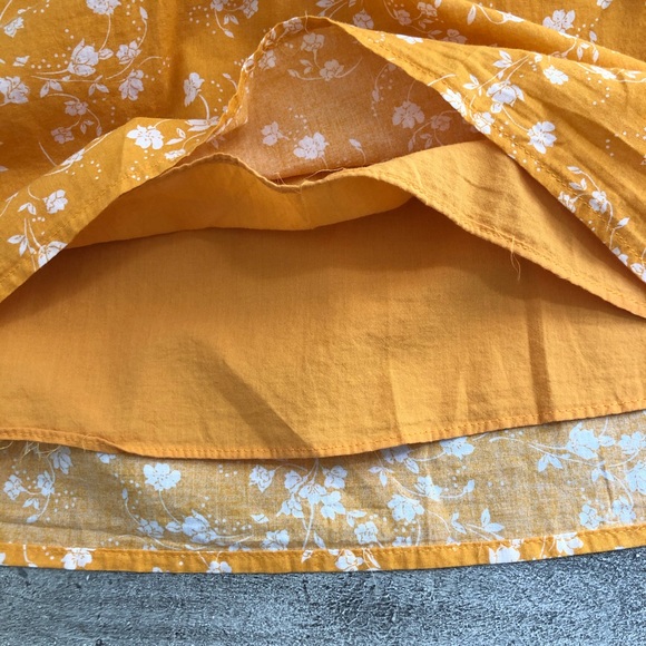 Anthropologie/ Maeve yellow floral tank size S - Picture 7 of 8